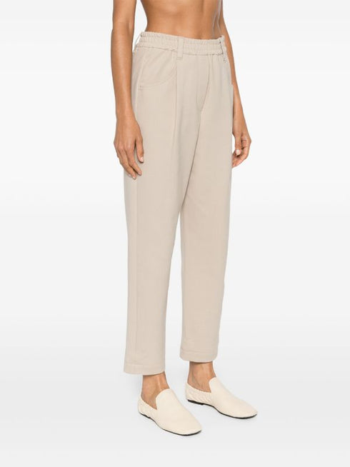 cropped tapered track pants